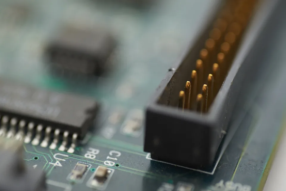 Hardware detail from the computing laboratory bench