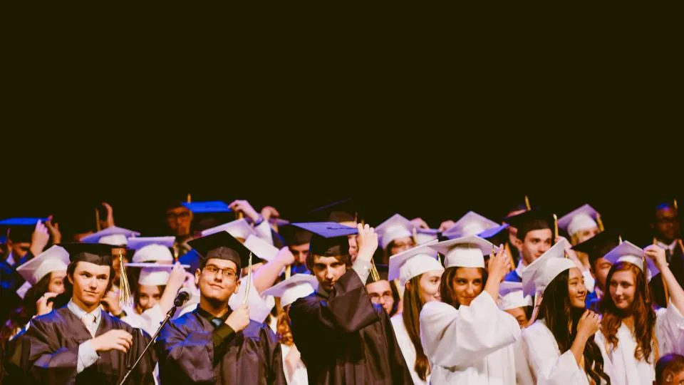 Founder's Day, moments after the Class XII procession